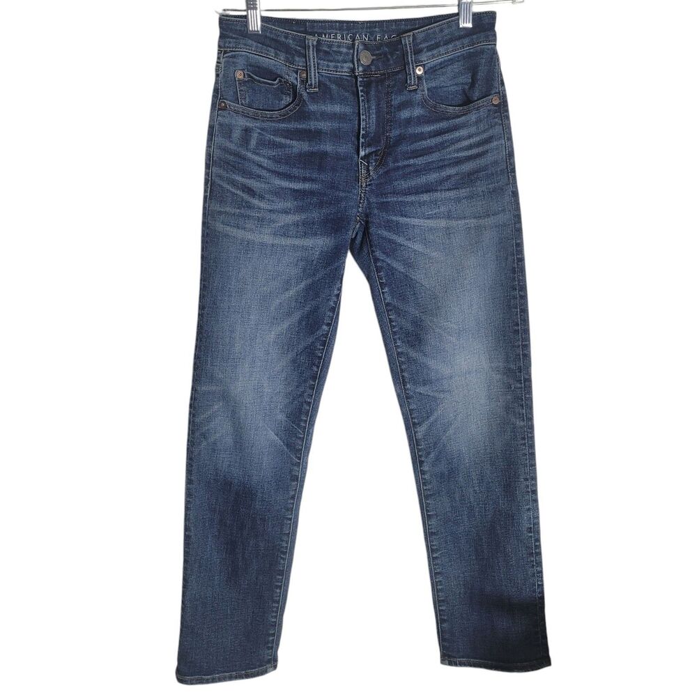 American Eagle‎ Original Straight Jeans Men's Size 28 X 30 Blue Denim Casual